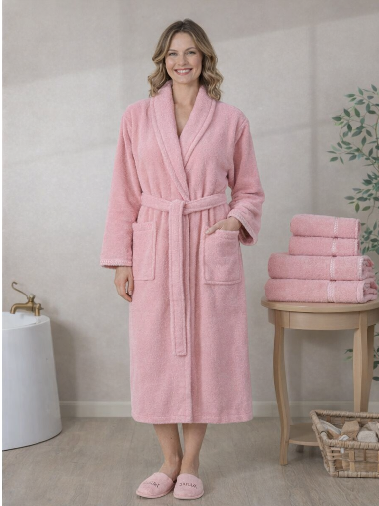 Bademantel Diamond Collection- Rosa