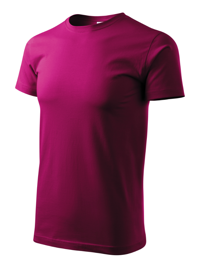 CLX- Basic Men T-Shirts 10 Stück Bundle Farbe Fuchsia Red