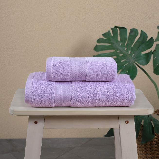 2-teiliges Handtuch Set, 1x Handtuch + 1x Duschtuch