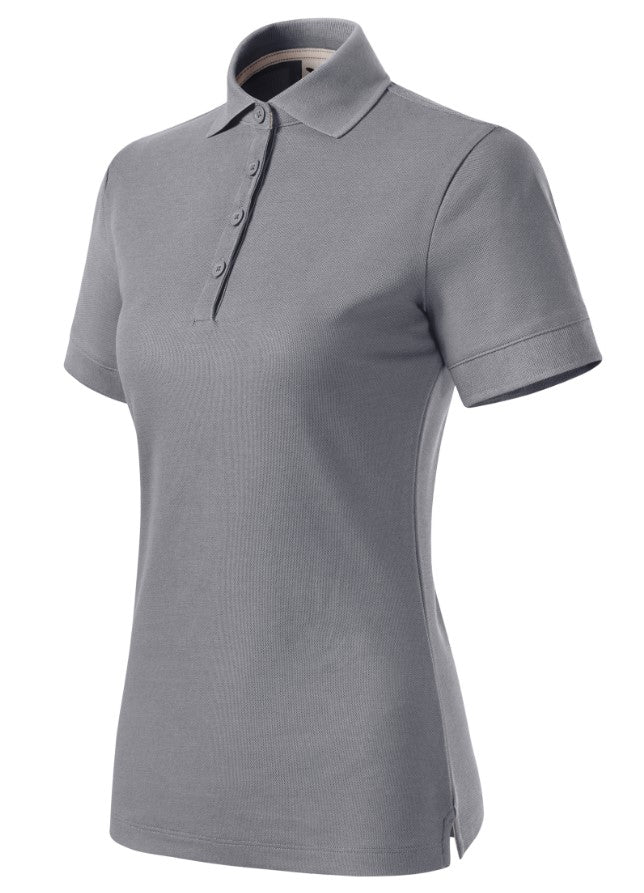 Ladies Prime Polo-Shirt aus Bio Baumwolle (GOTS)- Silver Grey