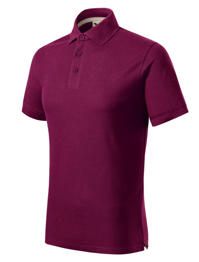 Prime Polo-Shirts Kurzarm- 100% Bio-Baumwolle (GOTS)- Fuchsia