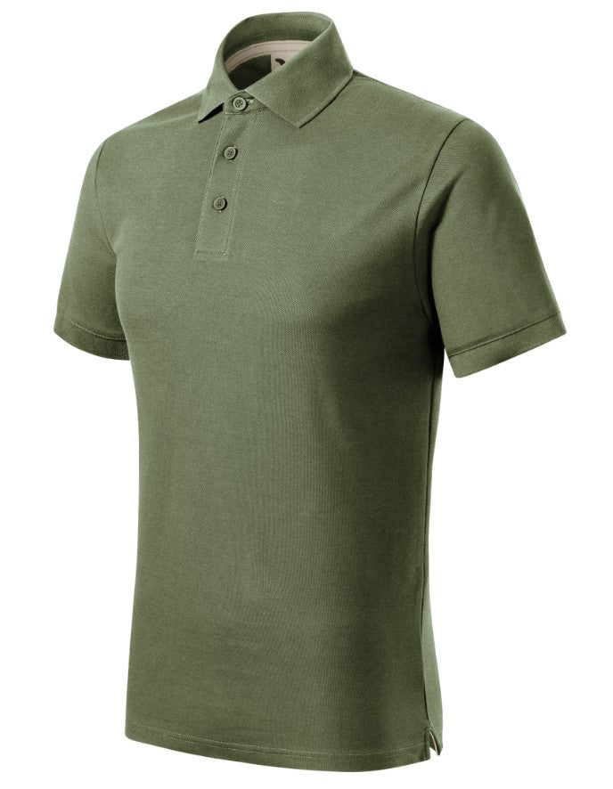 Prime Polo-Shirts Kurzarm- 100% Bio-Baumwolle (GOTS)- Khaki-Light