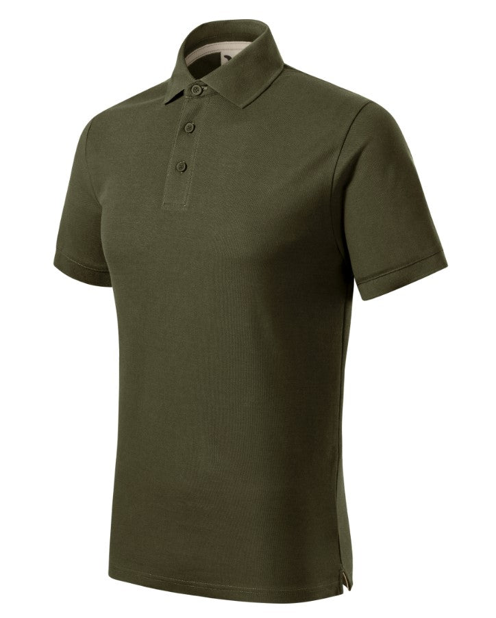 Prime Polo-Shirts Kurzarm- 100% Bio-Baumwolle (GOTS)- Military Green
