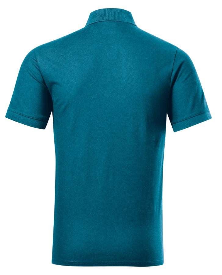 Prime Polo-Shirts Kurzarm- 100% Bio-Baumwolle (GOTS)- Petrol Blau