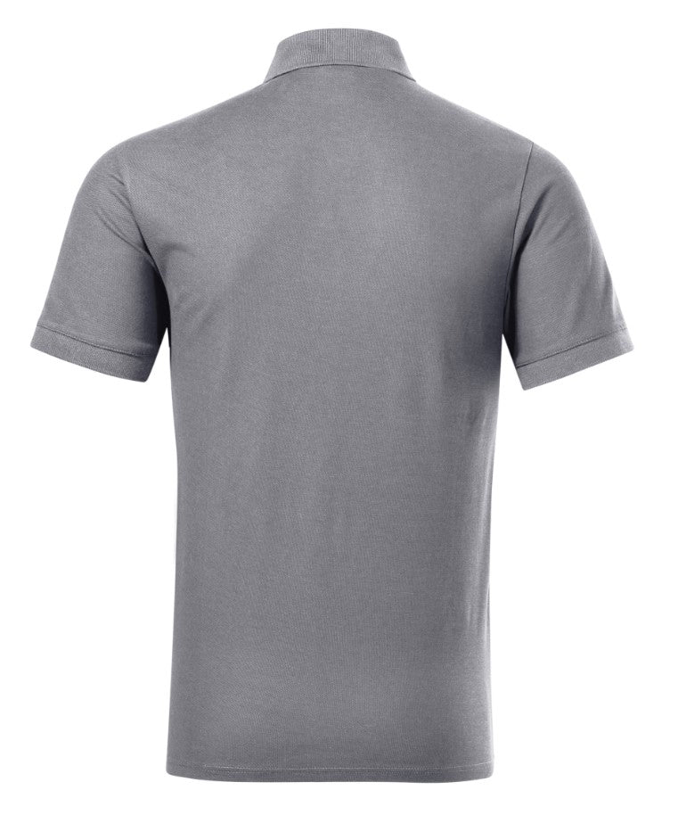 Prime Polo-Shirts Kurzarm- 100% Bio-Baumwolle (GOTS)- Silber Grau