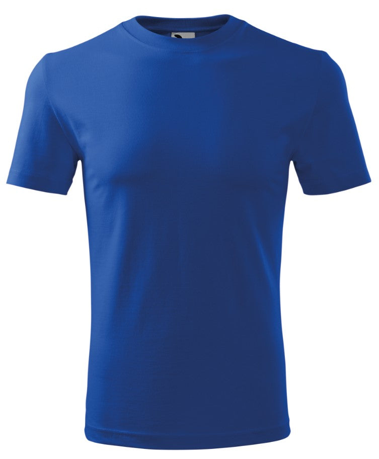 T-Shirts Kurzarm aus Baumwolle- Royal Blau