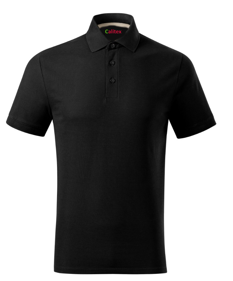 Prime Polo-Shirts Kurzarm- 100% Bio-Baumwolle (GOTS)- Phantom Black