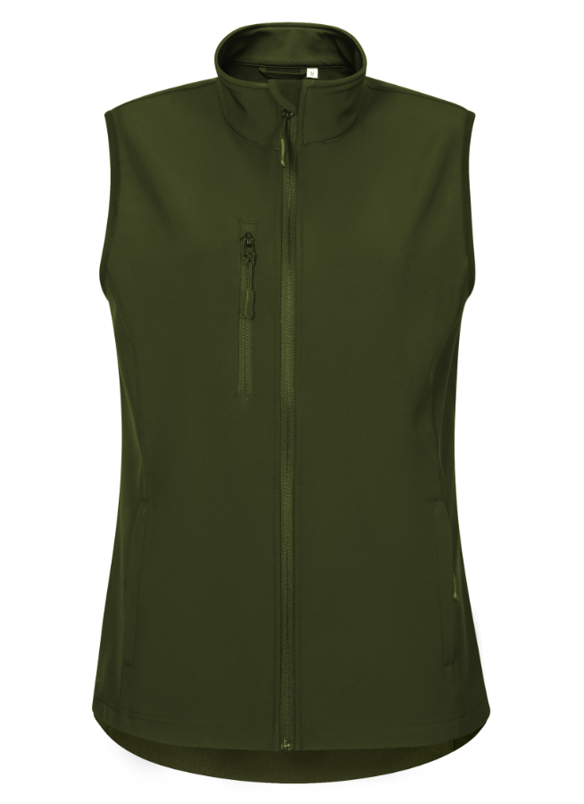 Softshellweste Damen Farbe Dark Green