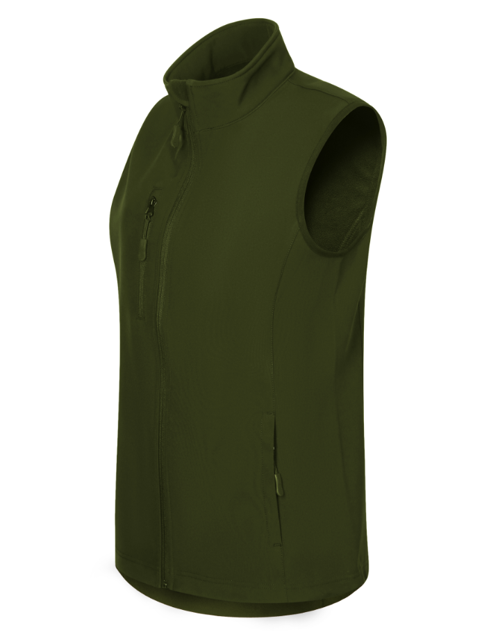Softshellweste Damen Farbe Dark Green