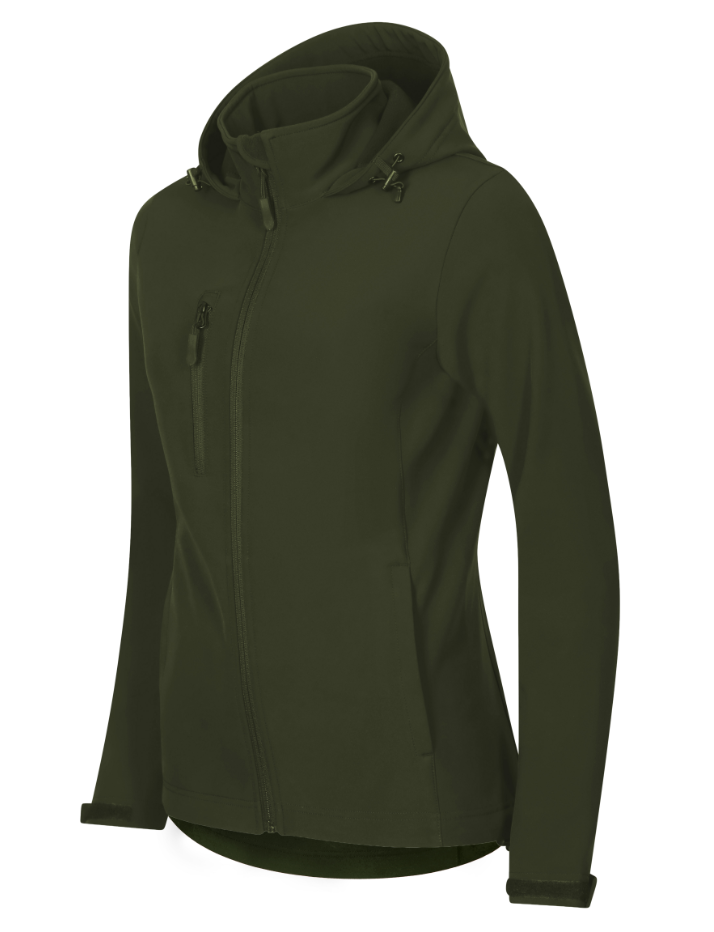 Softshelljacke Damen Farbe Dark Green